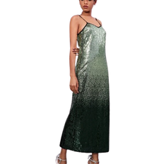 Shein Evening Gowns Dresses Shein Split Back Sequin Cami Dress - Multicolor