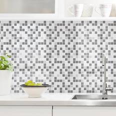 Fliesen Küchenrückwand Fliesenoptik Mosaikfliesen Grau