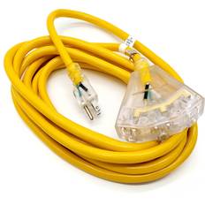 Watts 15ft lighted 12 awg 3cond heavy duty 3 outlet sjtw extension cord 15' indoor/out