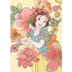 Weiß Plakate & Poster Komar Disney Wandbild von Snow White Flowers Kinderzimmer, Babyzimmer, Dekoration, Kunstdruck