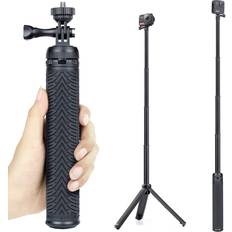 Camera Tripods Gepuly aluminum extendable tripod selfie stick for gopro hero 12 11 10 9 8 7 6 5