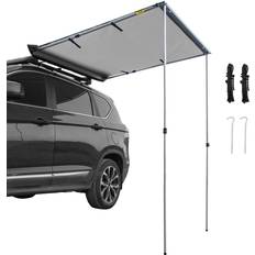 Vevor Camping Vevor 4.6 x 6.6 ft. Car Side Awning with Carry Bag Pull-Out Retractable Vehicle Awning Waterproof UV50 Installation Kit