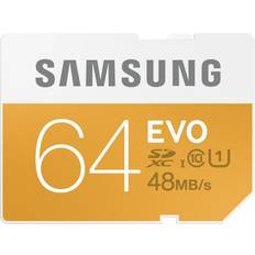 Samsung Memory Cards Samsung 64GB EVO SDXC UHS-I/U1 Class 10 Memory Card MB-SP64D/AM