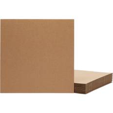 Juvale 24 pack corrugated cardboard sheets, flat cardboard inserts for packing 12x12 in