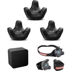 HTC 3 Pack VIVE Tracker 3.0 with Base Station 1.0, Straps