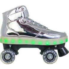 Chicago Inlines & Roller Skates Chicago Skates Pulse Light Up Quad Skates Silver