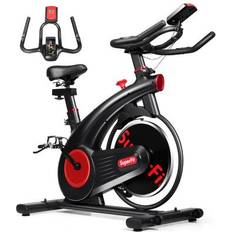 Costway Exercise Bikes Costway SuperFit Stationary Silent Belt Exercise Bike