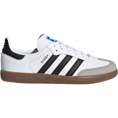 Indoor Football Shoes Children's Shoes adidas Kid's Samba AG - Cloud White/Core Black/Gum