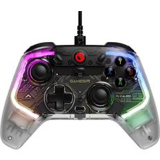 Game Controllers GameSir T4K LED Wired Gaming Controller for Windows 7/8/10/11 Switch & Android TV Box RGB Hue Color Lights PC Controller Joystick with Turbo/Programmable/Built-in 6-axis Gyro/Vibration/3.5m