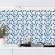 Fliesen Küchenrückwand Fliesenoptik Mosaikfliesen Blau