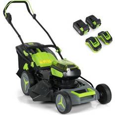Lawn Mowers on sale Costway 18 Inch Brushless Cordless Push Lawn 4.0Ah 2