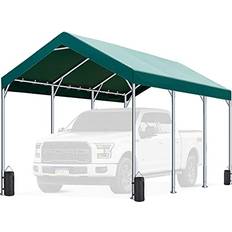 Green Carports 10 20 ft Heavy Duty Carport Car Canopy Garage Shelter (Building Area )