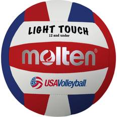 Molten Volleyball Molten MS240-3 Light Touch Volleyball, Red/White/Blue