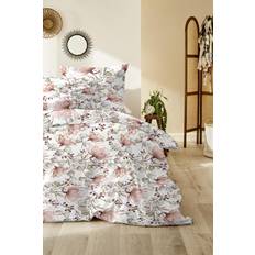 Einfarbig Bettbezüge Primera Bettwäsche 'Fleurs' 135x200 Bettbezug Rosa (200x)