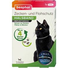 Beaphar 2 zecken-flohband f. katzen gegen zecken reflektierend