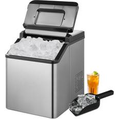 KISSAIR Portable Nugget Countertop Ice Maker, Pebble Ice Maker Machine with  Self-Cleaning, 35Lbs/24Hrs, Pellet Ice Maker Machine with Ice Basket & Ice  Scoop-Gray 