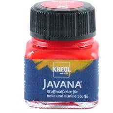 Fingerfarben Kreul Javana Stoffmalfarbe helle und dunkle Stoffe 20ml rot