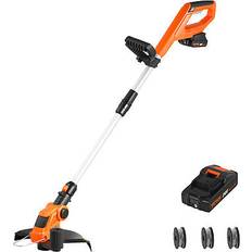 Garden Power Tools Vevor cordless string trimmer 12" 20 v 4ah battery powered weed eater auto feed