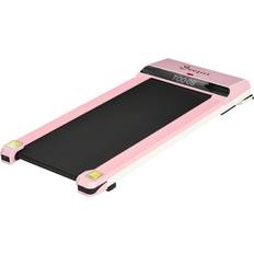 Walking pad treadmill Soozier Home Gym Treadmill, Walking Jogging Exercise Machine w/ LCD Monitor, Pink