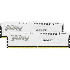 DDR5 - Hvite RAM minne Kingston FURY Beast DDR5 6000MHz ECC 2x32GB (KF560C36BWEK2-64)