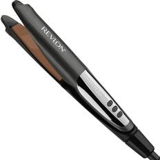 Black Combined Curling Irons & Straighteners Revlon Straight or Curl Curved Hair Styler Two Looks One Tool 1"