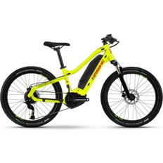 Haibike E-Bikes Haibike Alltrack Kids Electric Mountain 2023 - Lime/Crystal Red Unisex