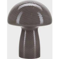 Glass Belysning Cozy Living Mushroom S Gray Bordlampe 23cm
