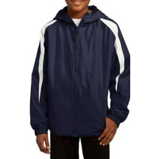 Soft Shell Jackets Children's Clothing Sport Tec Youth Fleece-Lined Colorblock Jacket. - True Navy/White