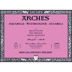 Arches Watercolor Block 9x12-inch Natural White 100% Cotton Watercolor  Paper - 10 Sheets of Arches 300 lb Watercolor Paper Cold Press - Watercolor  Paper Block for Gouache Ink Acrylic and More 9x12
