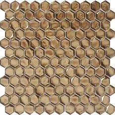 Apollo Tile 10 11.5-in Glossy Gold Hexagon Honed Mosaic Tile 8.63 Sq
