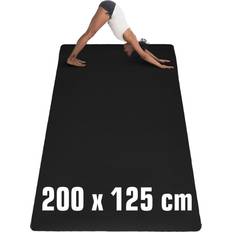 Trainingsmatten & Bodenschutz EyePower 200x116 XXL Fitnessmatte 6mm Extra Breite Yogamatte Rutschfeste Sportmatte
