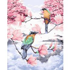 Cities Crafts Painting by Numbers kit Crafting Spark Birds in Heaven H109 19.69 x 15.75 in Pink Tree