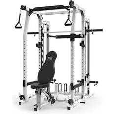 Marcy Strength Training Machines Marcy SM-7362 Pro Smith Machine Home Gym System for Full Body Training, Black 86 x 73 x 85 inches