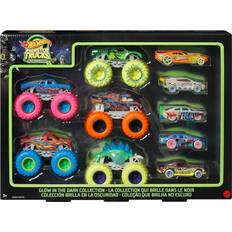 Toys Hot Wheels Monster Trucks Glow in The Dark 10 Pack