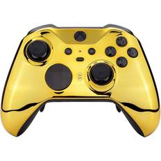 Gamepads ModdedZone Chrome Gold UN-MODDED Custom Controller Compatible with Xbox Elite Series 2