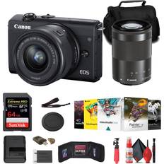 Canon EOS R100 Mirrorless Camera with 18-45mm Lens + Filter Kit + Corel  Software + More 