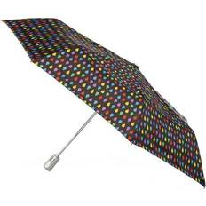 Compact Umbrellas Totes Water Repellent Auto Open Close Folding Umbrella Black Rain Black Rain