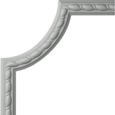 Wall & Chair Rail Mouldings Ekena Millwork Urethane Rope Panel Moulding Corner Matches Moulding MLD01X00BU, Factory Primed