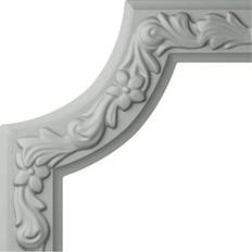 Wall & Chair Rail Mouldings Ekena Millwork Urethane Sussex Floral Panel Moulding Corner Matches Moulding PML02X00SU, Factory Primed
