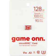 Onn micro sd card red 128 gb [new ]