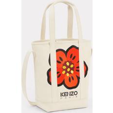Kenzo Ecru Boke Brand-appliqué Cotton Tote bag