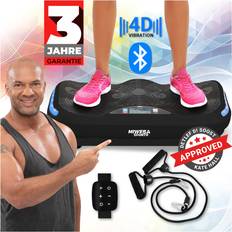 Fitnessgeräte Miweba Sports Vibrationsplatte MV300, 4D-Wave-Vibration, Fernbedienung, Bluetooth, 16 Stufen, LED Schwarz