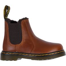 Children's Shoes Dr. Martens Junior 2976 Faux Fur Lined Chelsea Boots - Light Brown