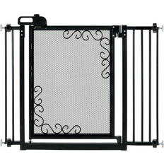 Home Safety Richell One-Touch Metal Mesh Gate Extension Black Black