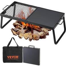 Vevor Charcoal Grills Vevor Folding Campfire Grill 18in & 22.4in Steel Mesh Portable Legs Bag