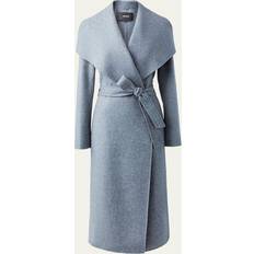 Mackage Coats Mackage Mai Wool Belted Wrap Coat GREY MELANGE