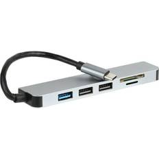 Vivitar Multi-Port USB Hub with SD Micro SD and Compact Flash Card Reader