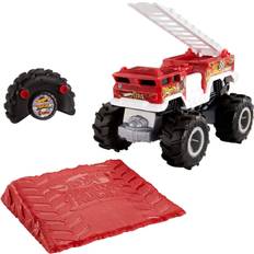 Hot Wheels RC Cars Hot Wheels Monster Trucks 1:24 Scale Remote Control 5-Alarm Vehicle