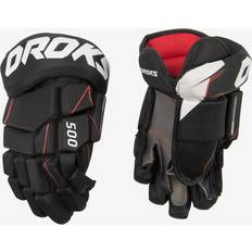 Eishockey OROKS Ice hockey gloves IH 500 Jr - black / neon red