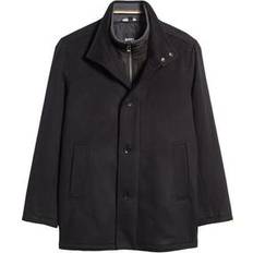 Hugo Boss Men Coats HUGO BOSS Men's Relaxed-Fit Coat Black Black
